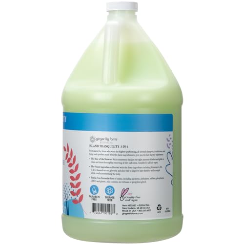 Ginger Lily Farms 3-in-1 Shampoo Conditioner Body Wash, 1 Gallon