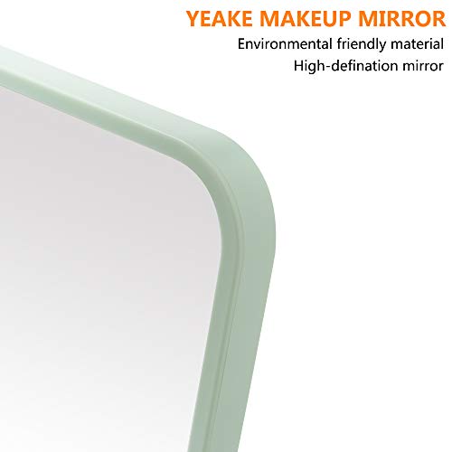 YEAKE Portable Folding Makeup Mirror, 8-Inch 90° Adjustable Stand