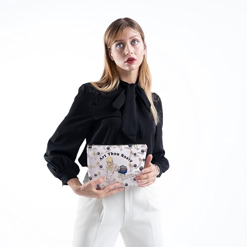 MNIGIU Withers Makeup Bag Withers Fan Gift BG3 Merch Art Thou Nasty Quote Gift (Art Thou Nasty Bag)