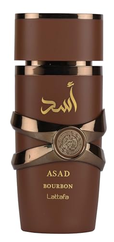 Lattafa Asad Bourbon Unisex Eau de Parfum Spray 3.4 oz