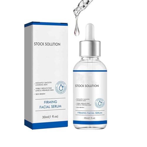 Stock Solution Firming Facial Serum - Instant Lift In A Bottle 30ml, Anti-Aging Serum for Deep Wrinkles & Fine Lines, Collagen Booster with Hyaluronic Acid