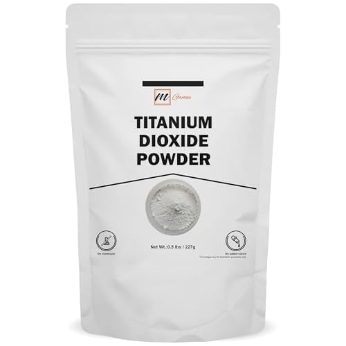 100% Natural Non-nano & Uncoated Titanium Dioxide Powder for Skin Hair and Health Care 0.5 LBS / 227 GMS