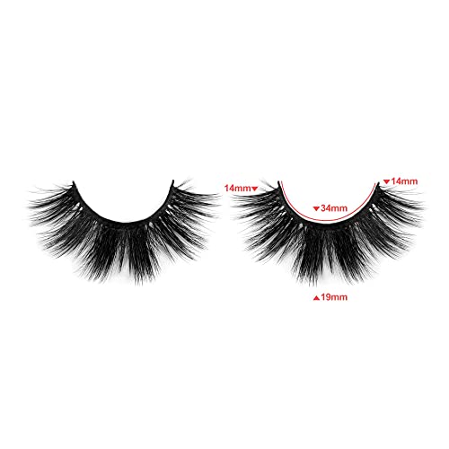 ALICE Fluffy Volume 20MM Faux Mink Eyelashes - 12 Pairs