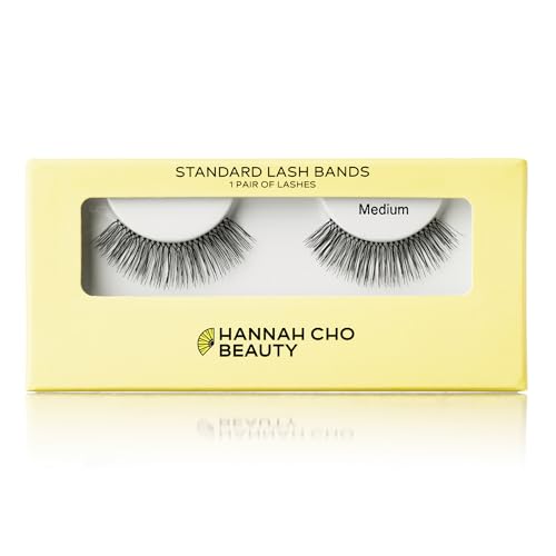 False Eyelashes for Hooded Eyes - Medium Strip Lashes