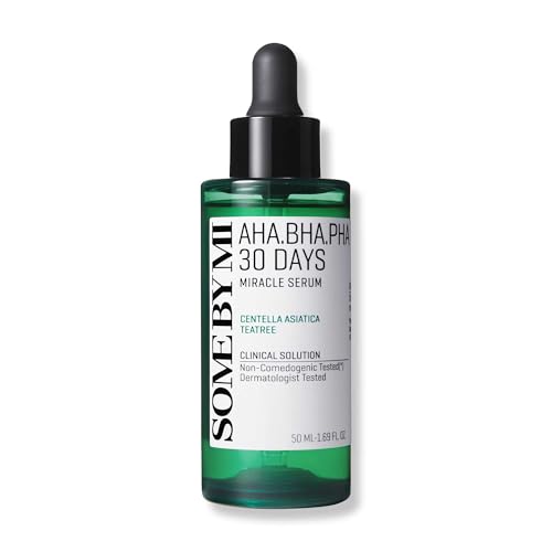 SOME BY MI AHA BHA PHA 30 Days Miracle Serum - 1.69oz, 50ml - Daily Centella Ampoule Serum with Niacinamide for Soothing, Calming and Clear Skin - Pore, Sebum and Blackhead Care - Korean Skin Care