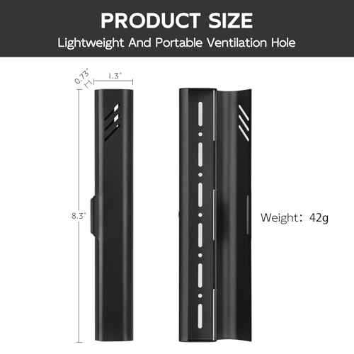 Travel Toothbrush Case, 2Pack Portable Toothbrush Holders, Durable Aluminum Toothbrush Storage Box, Small Breathable Manual Toothbrush Container for Traveling, Camping, Business Trip - Black