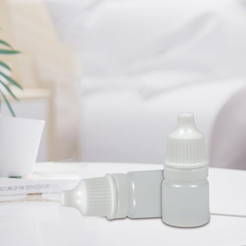 Clear 3ML Eye Dropper Bottles 2 Pack - Squeezable Refillable Travel Containers for Essential Oils & Liquids
