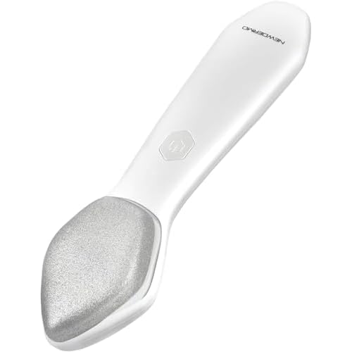 NEWDERMO Microdermabrasion Machine Pro, Large Diamond Electric Microdermabrasion Wand Tool With 3 Levels Frequency for Face Body Exfoliate Skin Care(White)