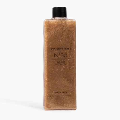 + Lux Unfiltered N¡Æ30 Shimmer Body Oil with SPF 30 - Hydrating & Nourishing High Gloss Tanning Oil, Instant Bronze Shimmer Sunscreen - Oxybenzone Free - Broad Spectrum Sunscreen SPF 30