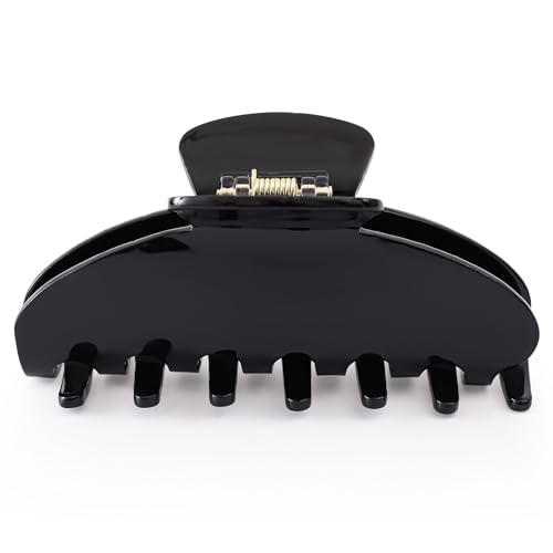 Large Nonslip Black Hair Claw Clip for Thick Hair - 4 Inch