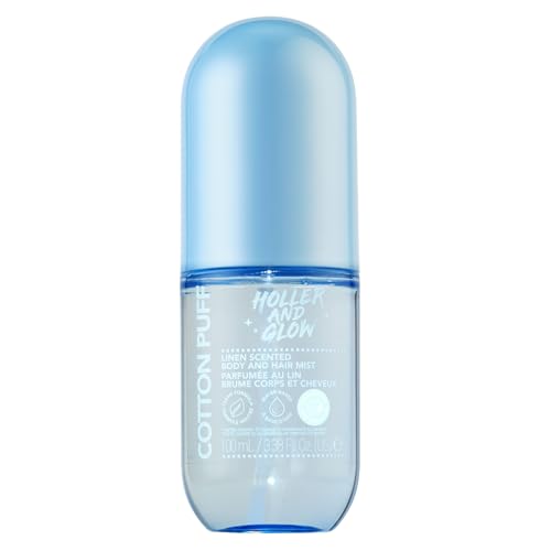 Holler & Glow Cotton Puff Body & Hair Mist - Water-Based Spray