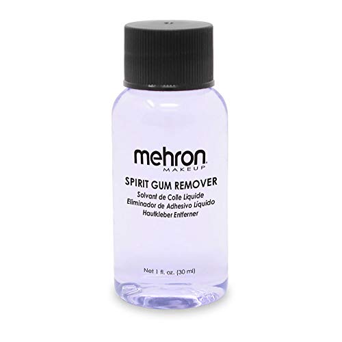 Mehron Spirit Gum Remover – Professional SFX Makeup Adhesive Solvent, 1 fl oz