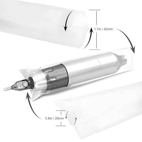 200pcs Tattoo Machine Covers Clear 7.5x2.7 Inch Tattoo Pen Covers Large Machine Bags Sleeves for Tattoo Machine Accessories, Kits & Supplies