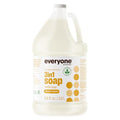 Everyone 3-in-1 Soap, Body Wash, Bubble Bath, Shampoo, 1 Gallon, Coconut and Lemon, made with Essential Oils for Men and Women