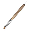 Varnishea Khaki-12# Kolinsky Nail Art Brush for Manicure Gel & Acrylic, 1.0 Count