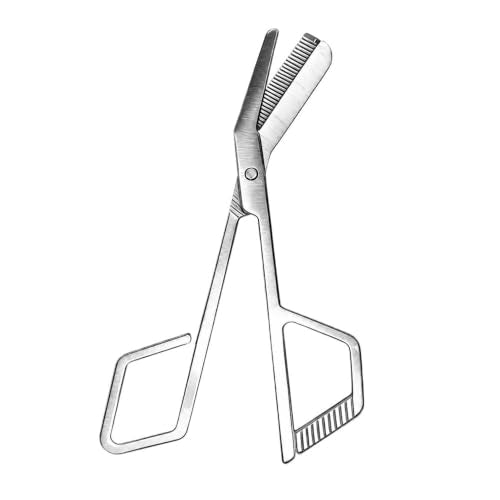 Eyebrow Trimmer Scissors with Comb - Stainless Steel