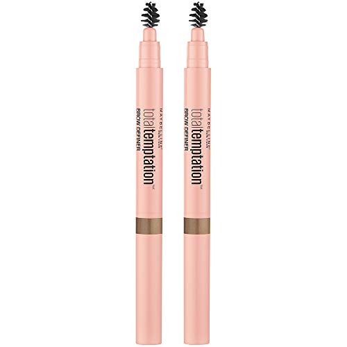 Maybelline Total Temptation Eyebrow Definer Pencil, Blonde, 2 Count