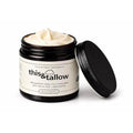 This and That Organics: Natural Handmade Whipped Beef Tallow Face and Body Balm, 100% Grass Fed, Organic Body Butter with infused Cold-pressed Olive Oil, for Eczema, Rosacea, Baby - (4oz, Unscented)