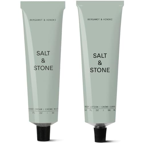 Salt & Stone Body Lotion + Hand Cream Bundle | Bergamot & Hinoki