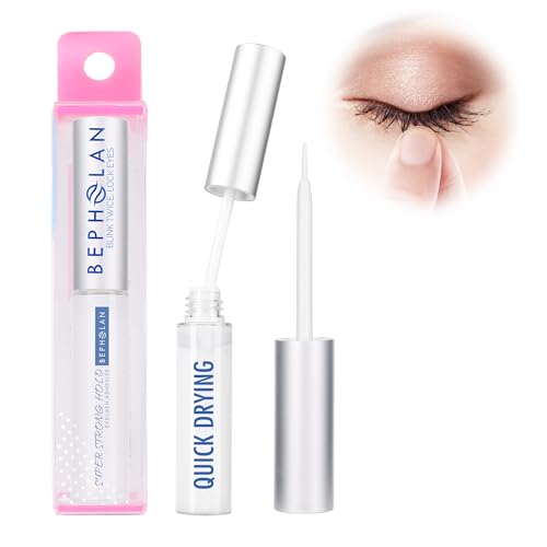 BEPHOLAN Latex Free Waterproof Eyelash Glue for Sensitive Eyes - 0.176 oz