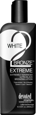 White 2 Bronze Extreme Tan Accelerator with DHA & Hemp Oil, 8.5oz