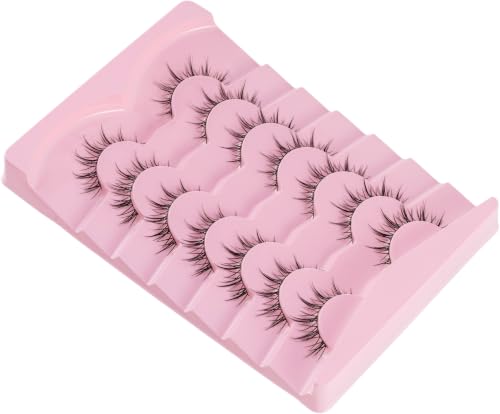 Vegan False Eyelashes 7 Pairs - Natural 3D Flared Lashes