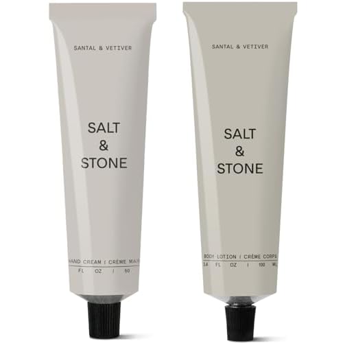 Salt & Stone Body Lotion + Hand Cream Bundle | Santal & Vetiver