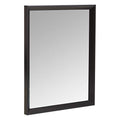 Amazon Basics Rectangular Wall Mirror with Peaked Trim - 16 x 20 in Black