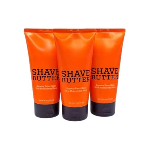 Shave Butter 6 oz ? PACK 3? Ultra-Lubricating Shaving Cream ? Prevents Nicks & Razor Burn ? With Shea, Mango & Cocoa butter
