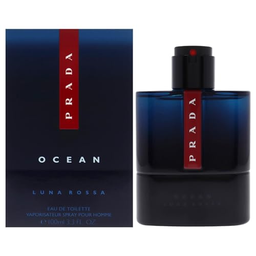 Prada Luna Rossa Ocean Eau De Toilette Spray for Men, 3.4 oz / 100 ml