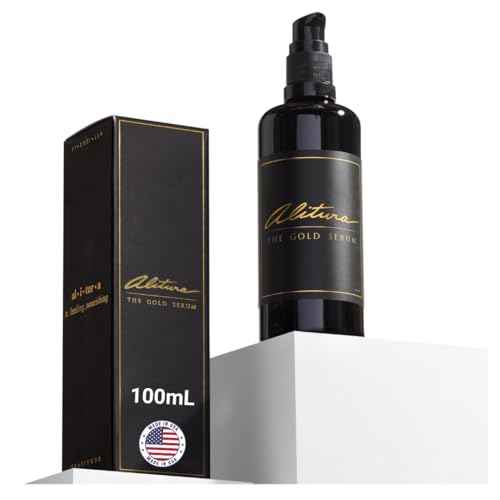 Alitura Anti-Aging Peptide & Collagen Gold Serum for Face ? with Vitamin A, CoQ10 & Astaxanthin ? Korean-Inspired Hydrating Serum for Wrinkles, Radiance & Firmness ? 100ml