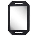 Black Rectangle Double Handle Large Handheld Mirror for Salon & Barber, 16.14x9.84 inch - 1 Pack