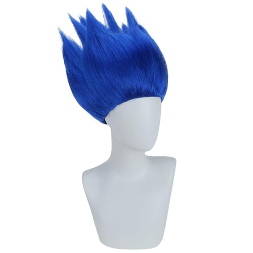 BERON Flame Dark Blue Short Straight Wig 12 Inch