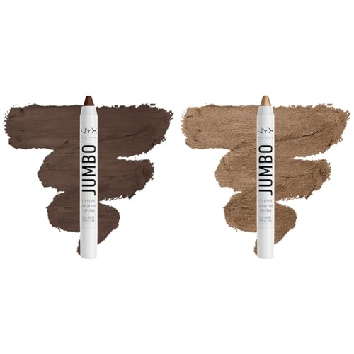 NYX PROFESSIONAL MAKEUP Jumbo Eye Pencil Bundle - Frappe (Chocolate Brown) & Iced Mocha