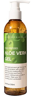 Pure Aloe Vera Gel 8.45 fl oz | Cold Pressed, Sunburn Relief & Face Care