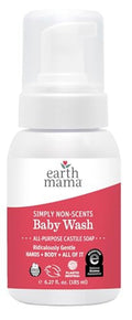 Earth Mama Simply Non-Scents Baby Wash - Fragrance Free Castile Soap