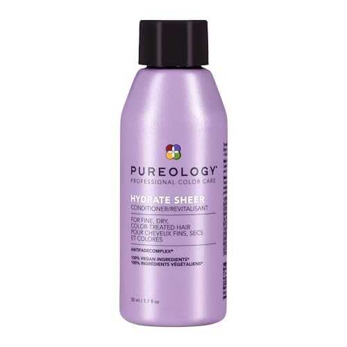 Pureology Hydrate Sheer Conditioner - Lightweight Vegan Moisturizer for Fine Color-Treated Hair