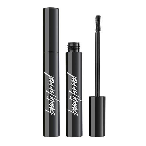 Beauty for Real Hi-Def Mascara, Just Black - Set of 2 - Defining & Volumizing Lash Definer - Humidity & Smudge Proof - Micro Brush Ensures Versatile Application - 1.5 oz