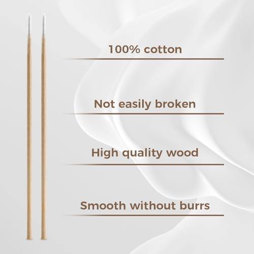 200 Precision Cotton Swabs for Makeup & Detailed Cleaning