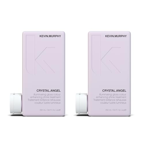KEVIN.MURPHY CRYSTAL.ANGEL - Colour Shine Hair Treatment - For Colour Gloss - For Coloured or Natural Hair - For Blonde & White Tones - Repair & Shine - 250 mL / 8.4 fl oz (Pack of 2)