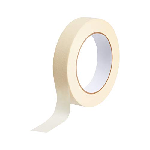 Amazon Basics Masking Tape, 0.94 Inch by 180 Feet, 6 Rolls, Beige