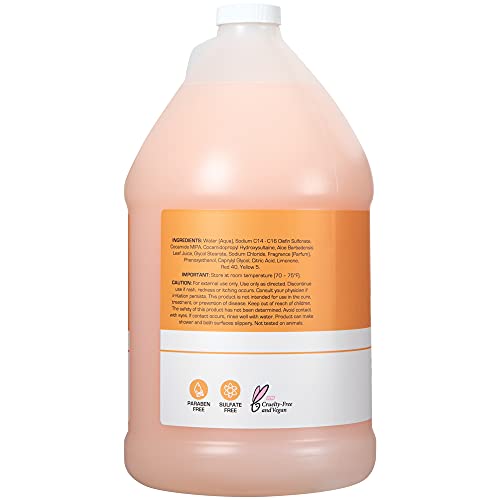 Ginger Lily Farms Club & Fitness Shampoo + Conditioner + Body Wash Bundle, Citrus, 1 Gallon Each