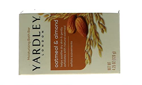 Yardley London Oatmeal and Almond Naturally Moisturizing Bath Bar, 4.25 oz. (Pack of 12)