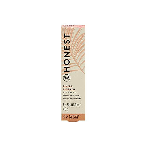 Honest Beauty Tinted Lip Balm 2-Pack | Antioxidant-rich Acai Extracts + Avocado Oil | EWG Certified, Vegan, Cruelty Free