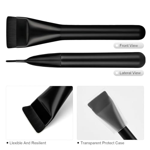 Foundation Brush - Flat Makeup Spatula for Liquid Foundation Blending