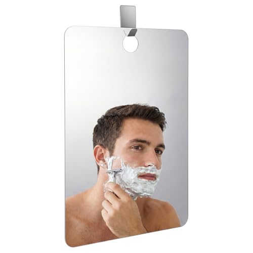 Anti-Fog Shower Mirror 11.8×7.9in Shatterproof