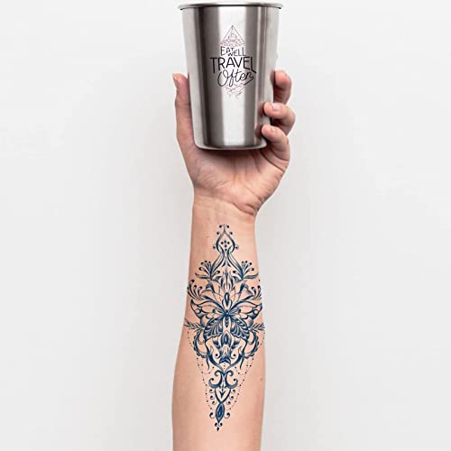 Aresvns Henna Temporary Tattoos - Waterproof, 2-3 Week Lasting