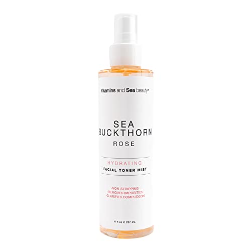 VITAMINS AND SEA BEAUTY Hydrating Facial Toner Mist with Sea Buckthorn + Rose, 8 fl oz