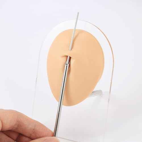 4pcs Piercing Needles Receiving Tubes, Stainless Steel Body Jewelry Piercing Receiver (3mm 4mm 5mm 6mm)