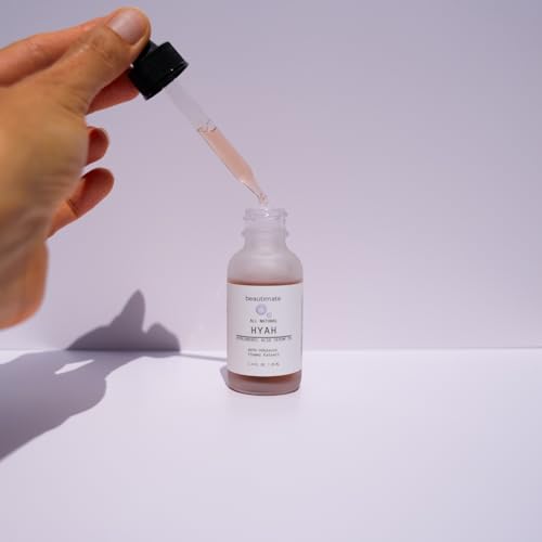 Beautimate Hyah Microneedling Serum ? 2% Hyaluronic Acid for Deep Hydration, Skin Renewal & Plumping ? Vegan, Cruelty-Free, Made in USA ? Anti-Aging Face Serum with Hibiscus Flower Extract, 1oz